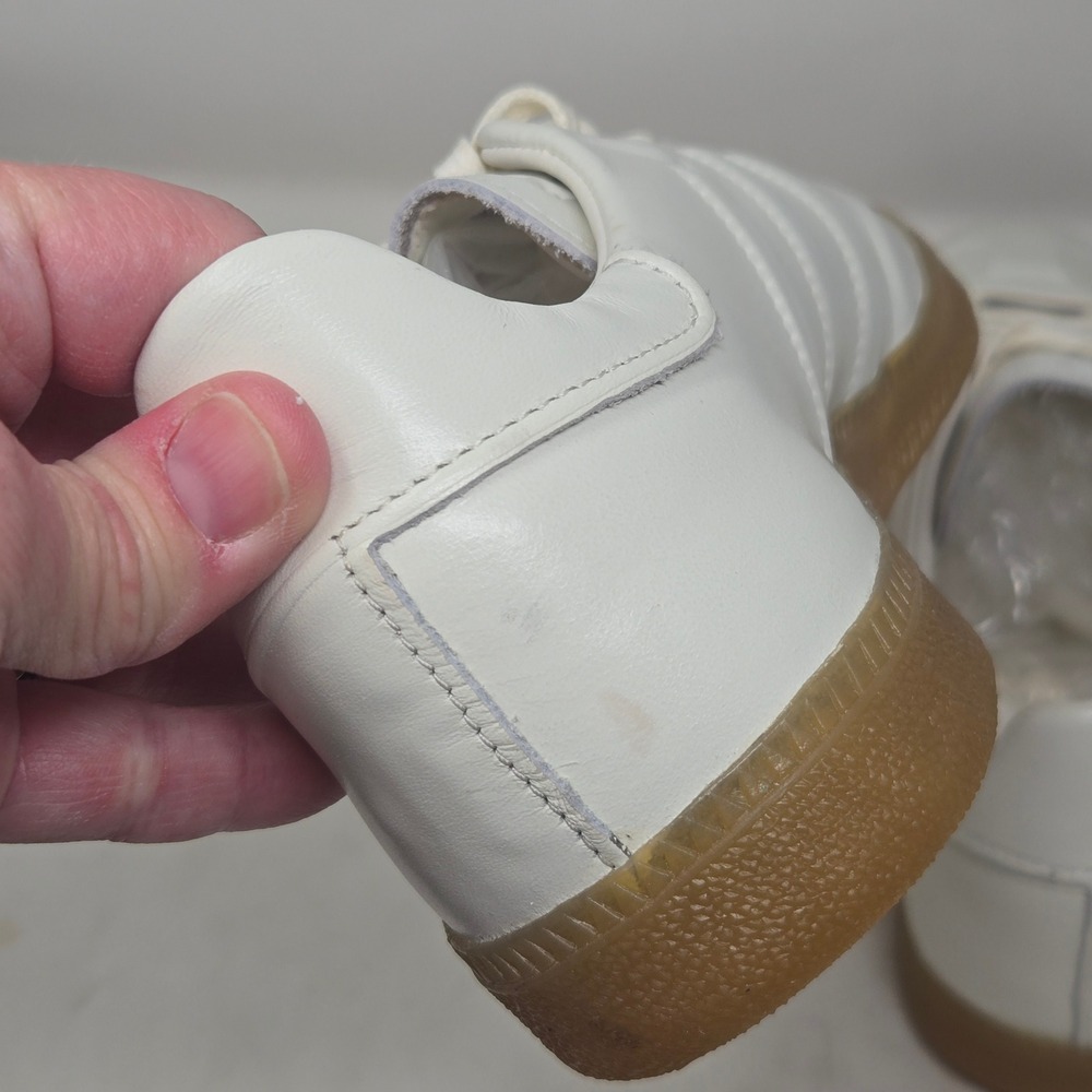 Adidas Samba Barneys New York White Leather Gum Sole Mens Sneakers Size 8 - Picture 7 of 11